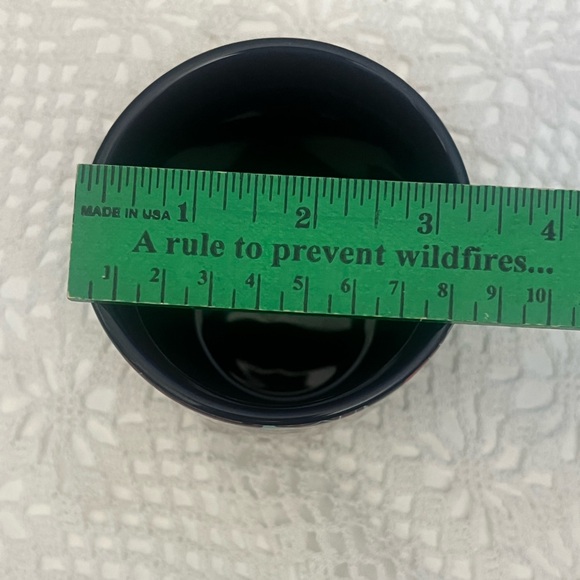 Starbucks Coffee Mug Poinsettia Tea Cup 2020 Navy Blue Holiday 12 oz. - Picture 7 of 7